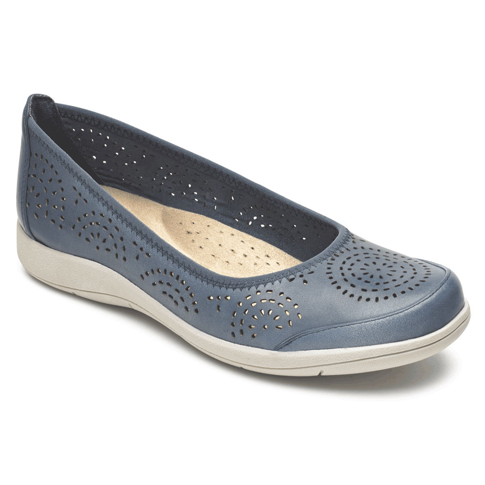 Rockport Singapore Womens Slip-On - Daisey Ballet Blue - KA1450692